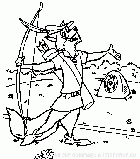 Página para colorir: Robin Hood (Filmes animados) #132994 - Páginas para Colorir Imprimíveis Gratuitamente