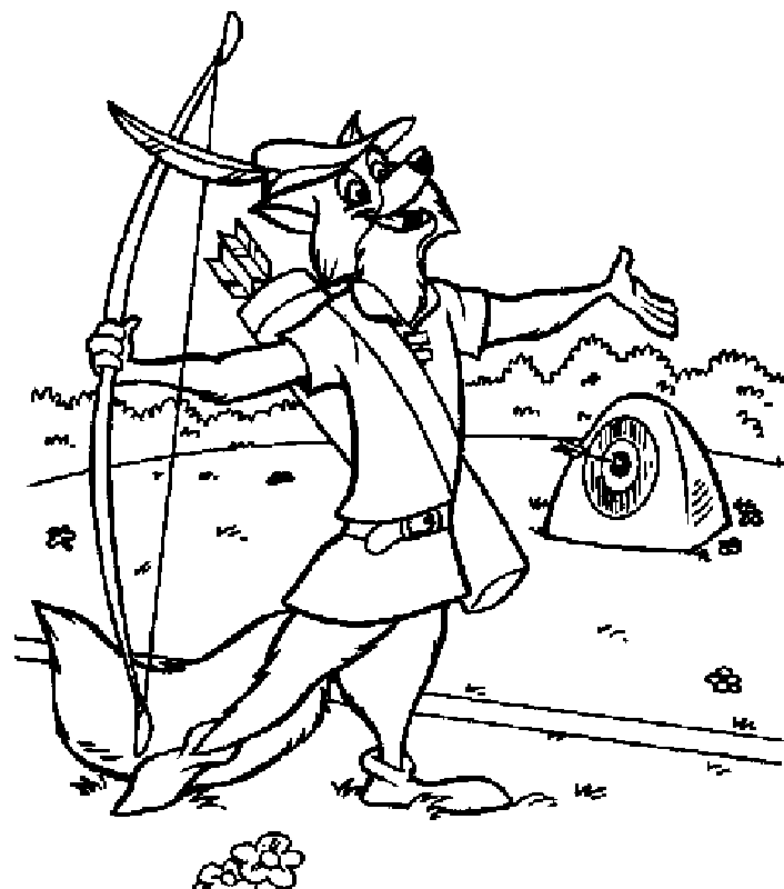 Página para colorir: Robin Hood (Filmes animados) #133078 - Páginas para Colorir Imprimíveis Gratuitamente