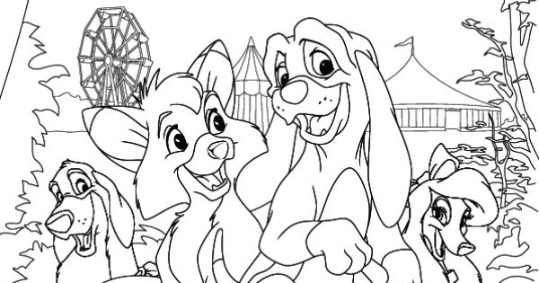 Página para colorir: Rox e Rouky (Filmes animados) #132949 - Páginas para Colorir Imprimíveis Gratuitamente