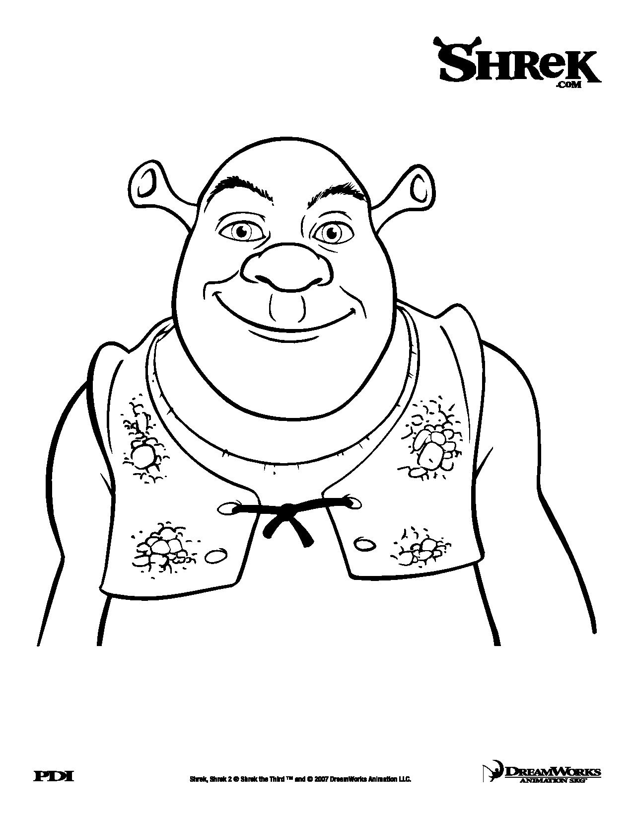Página para colorir: Shrek (Filmes animados) #115127 - Páginas para Colorir Imprimíveis Gratuitamente