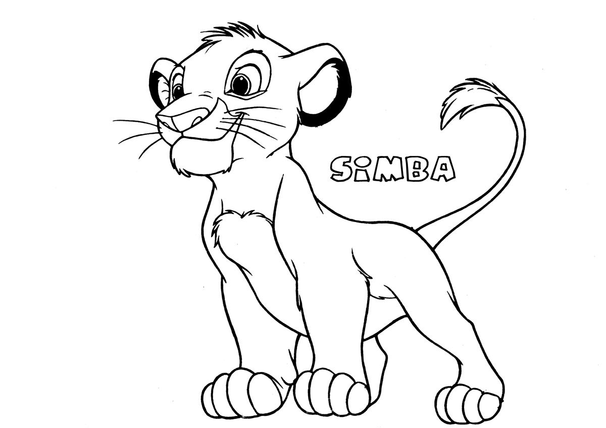 Página para colorir: simba (Filmes animados) #170003 - Páginas para Colorir Imprimíveis Gratuitamente