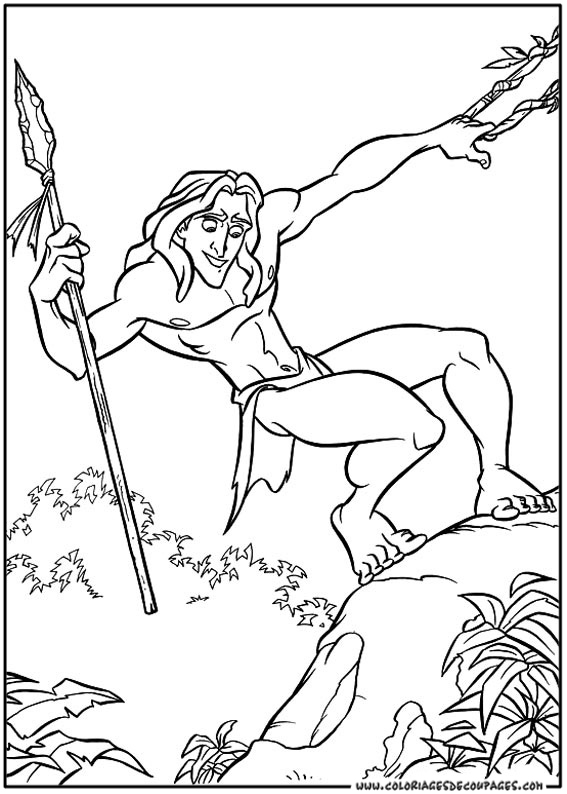 Página para colorir: Tarzan (Filmes animados) #131088 - Páginas para Colorir Imprimíveis Gratuitamente