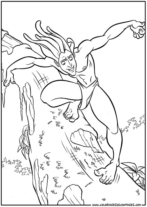 Página para colorir: Tarzan (Filmes animados) #131115 - Páginas para Colorir Imprimíveis Gratuitamente