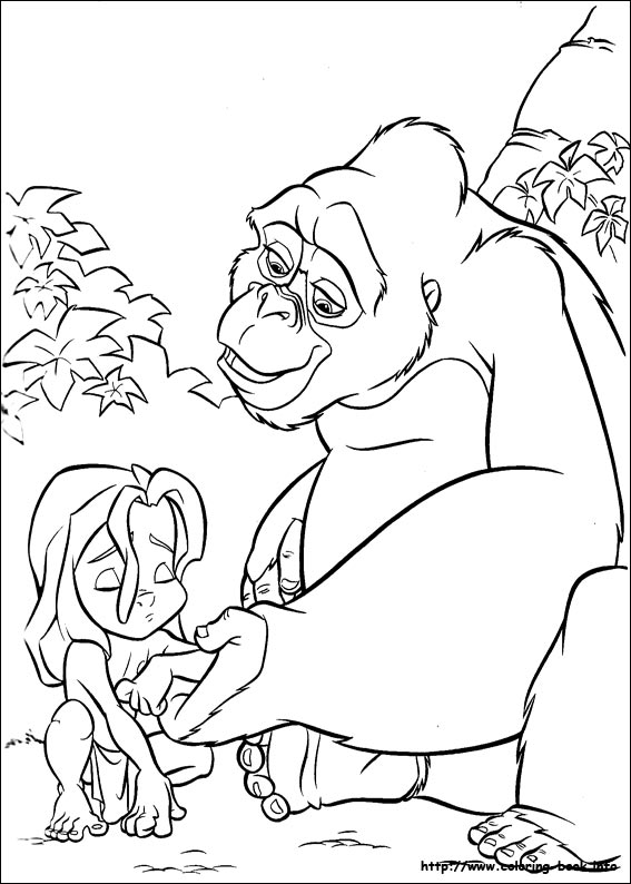 Página para colorir: Tarzan (Filmes animados) #131148 - Páginas para Colorir Imprimíveis Gratuitamente