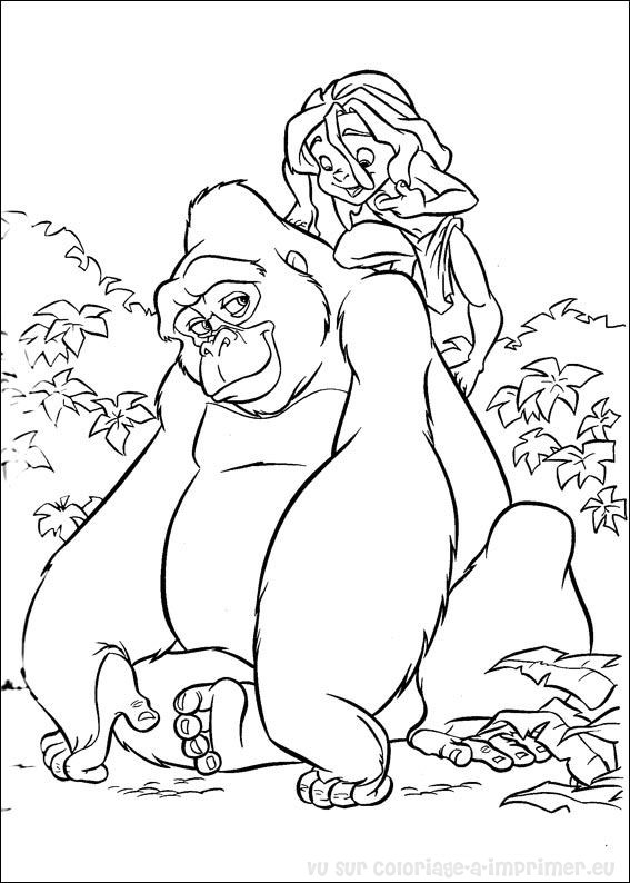 Página para colorir: Tarzan (Filmes animados) #131166 - Páginas para Colorir Imprimíveis Gratuitamente