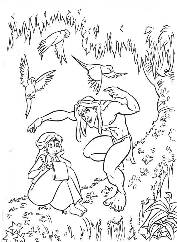 Página para colorir: Tarzan (Filmes animados) #131181 - Páginas para Colorir Imprimíveis Gratuitamente