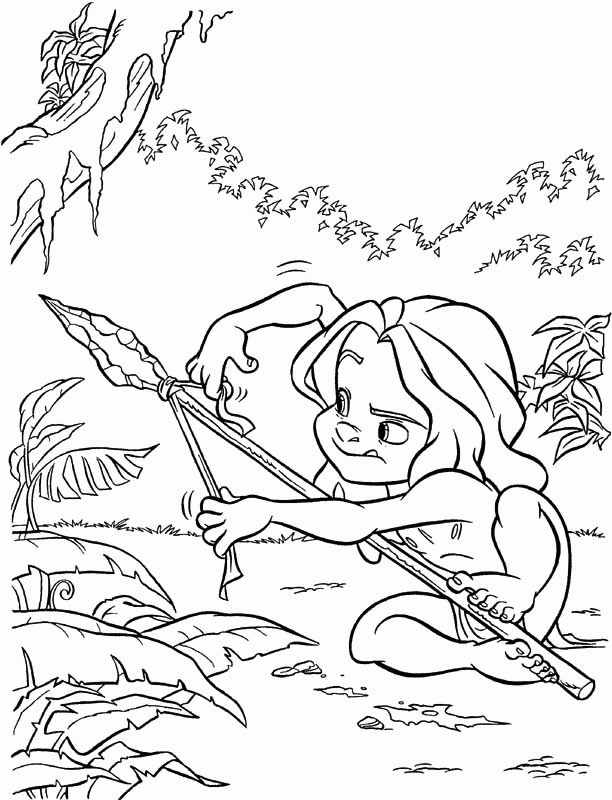 Página para colorir: Tarzan (Filmes animados) #131194 - Páginas para Colorir Imprimíveis Gratuitamente