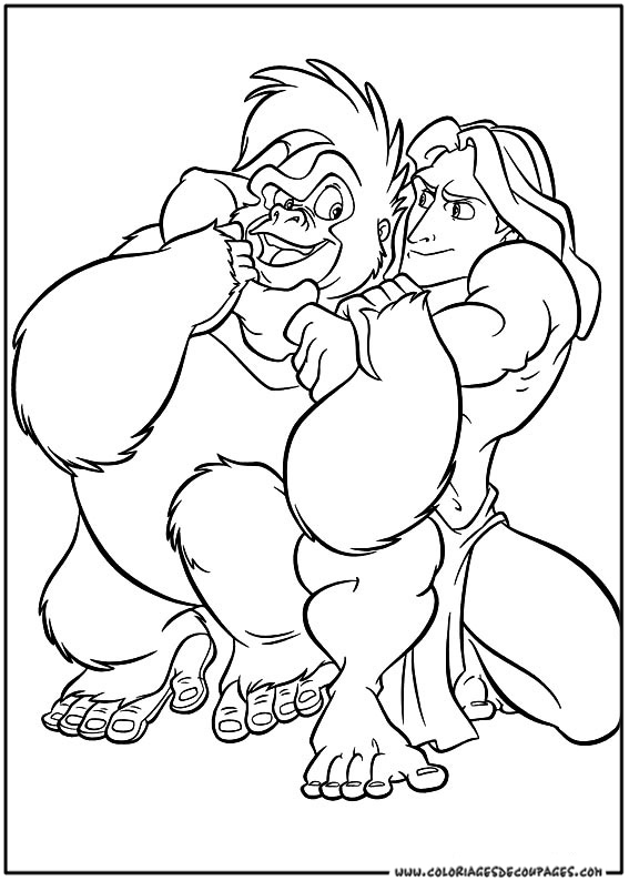 Página para colorir: Tarzan (Filmes animados) #131253 - Páginas para Colorir Imprimíveis Gratuitamente