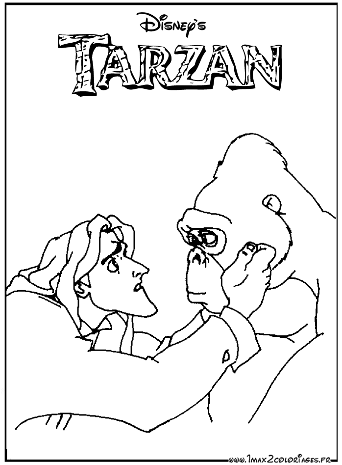 Página para colorir: Tarzan (Filmes animados) #131307 - Páginas para Colorir Imprimíveis Gratuitamente