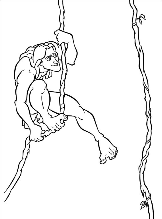 Página para colorir: Tarzan (Filmes animados) #131314 - Páginas para Colorir Imprimíveis Gratuitamente