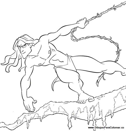 Página para colorir: Tarzan (Filmes animados) #131321 - Páginas para Colorir Imprimíveis Gratuitamente