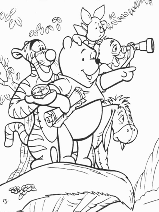 Página para colorir: ursinho Pooh (Filmes animados) #28740 - Páginas para Colorir Imprimíveis Gratuitamente