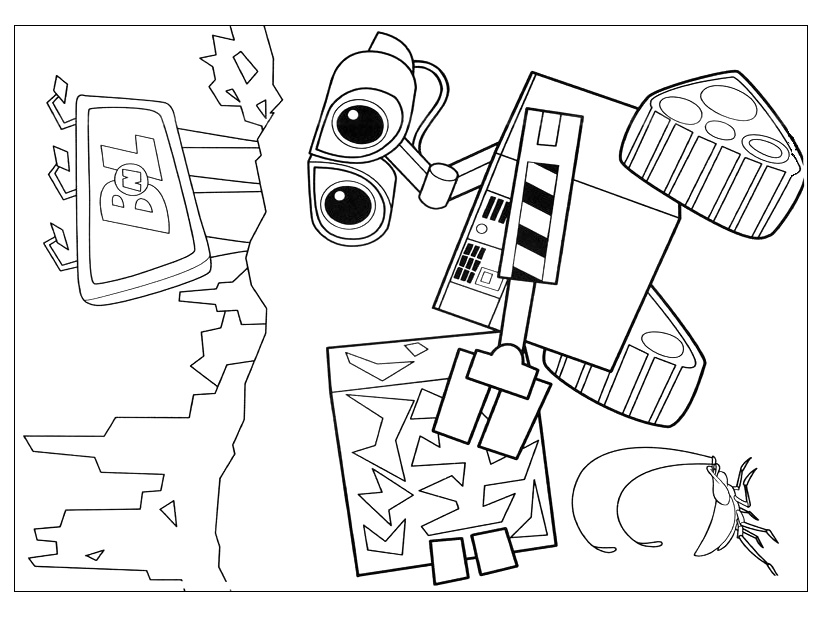 Página para colorir: Wall-E (Filmes animados) #132224 - Páginas para Colorir Imprimíveis Gratuitamente