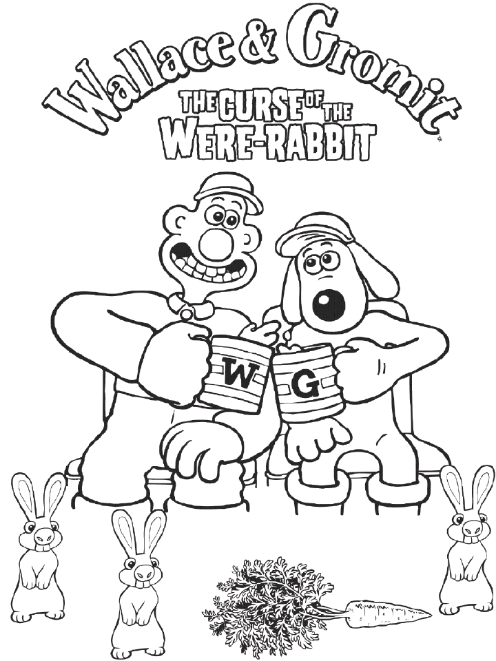 Página para colorir: Wallace e Gromit (Filmes animados) #133460 - Páginas para Colorir Imprimíveis Gratuitamente