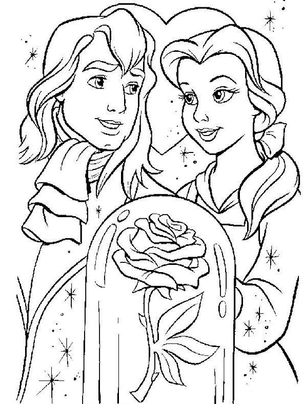 Desenho gratuito A Bela e a Fera #130892 da colecao Filmes de Animação para imprimir