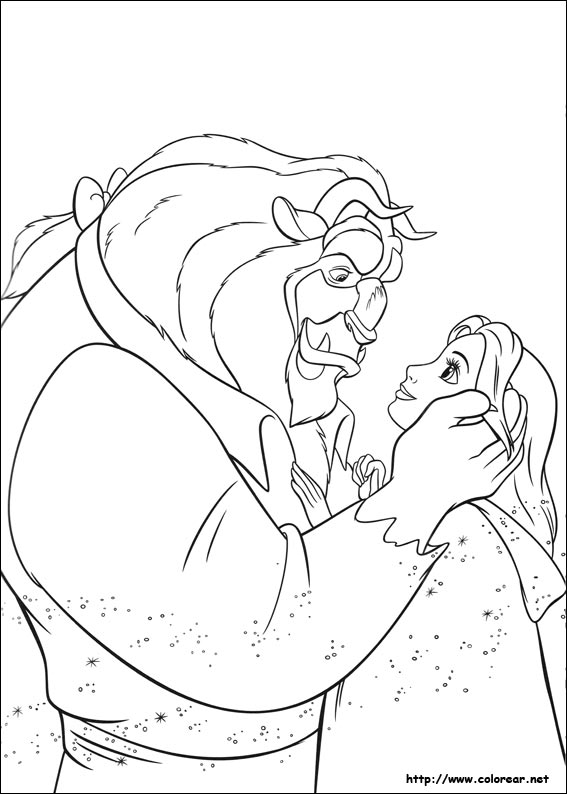 Desenho gratuito A Bela e a Fera #131039 da colecao Filmes de Animação para imprimir