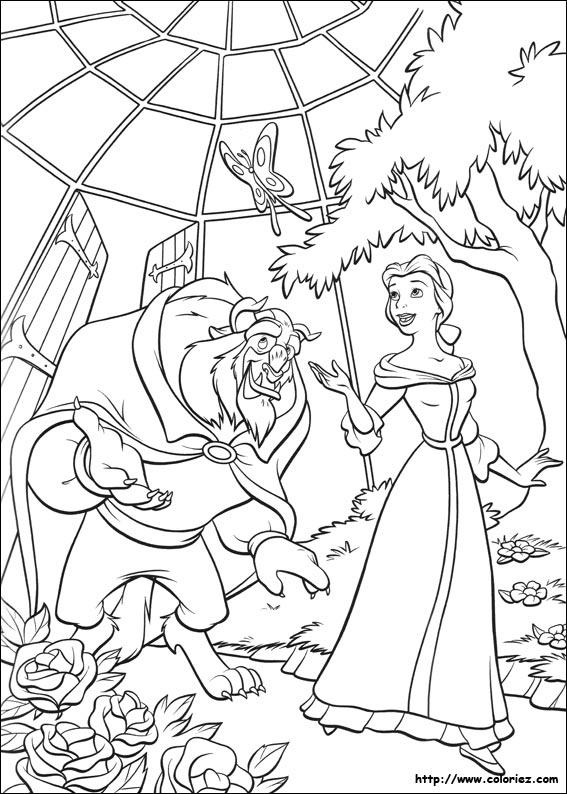 Desenho gratuito A Bela e a Fera #131047 da colecao Filmes de Animação para imprimir