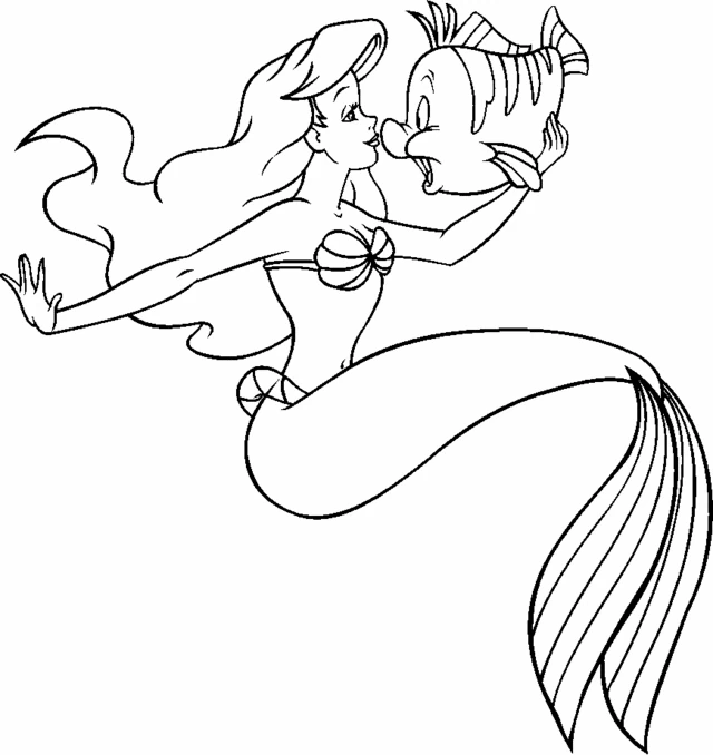 Ilustração de A Pequena Sereia #127261 para colorir, parte da coleção Filmes de Animação Ilustração de A Pequena Sereia #127261 para colorir, parte da coleção Filmes de Animação