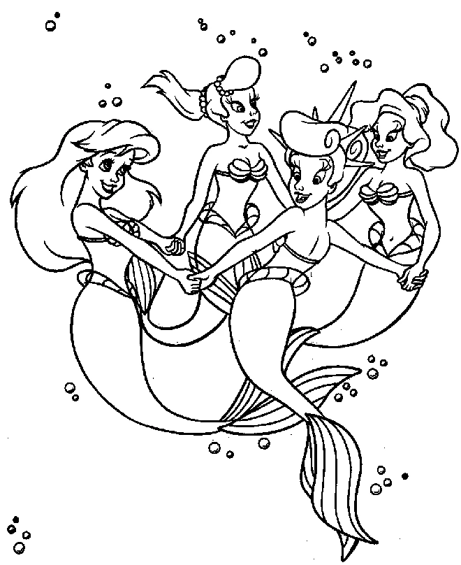 Desenho gratuito A Pequena Sereia #127281 da colecao Filmes de Animação para imprimir