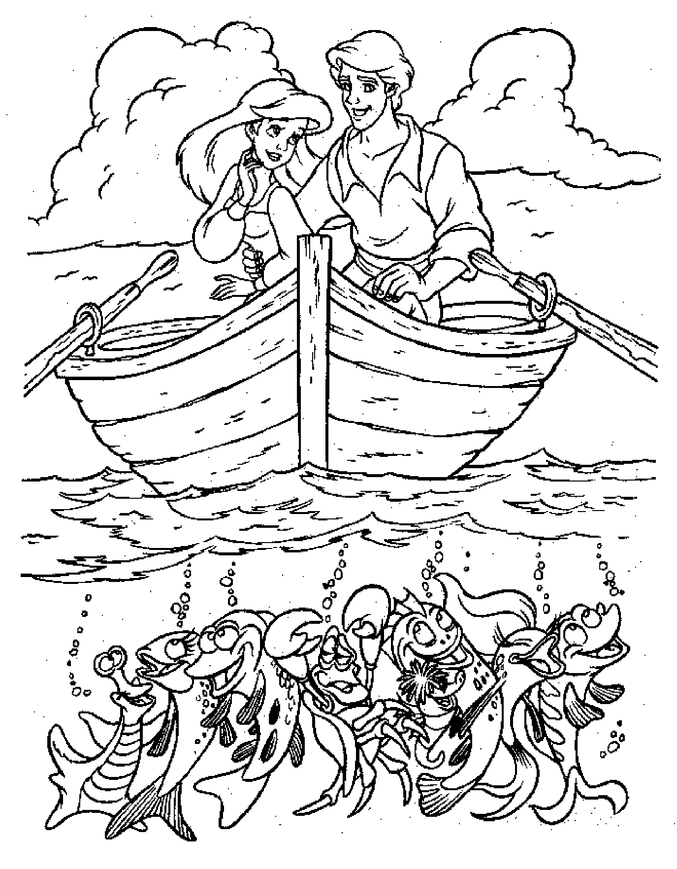 Desenho gratuito A Pequena Sereia #127291 da colecao Filmes de Animação para imprimir