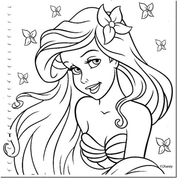 Desenho gratuito A Pequena Sereia #127346 da colecao Filmes de Animação para imprimir