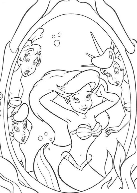 Desenho gratuito A Pequena Sereia #127390 da colecao Filmes de Animação para imprimir
