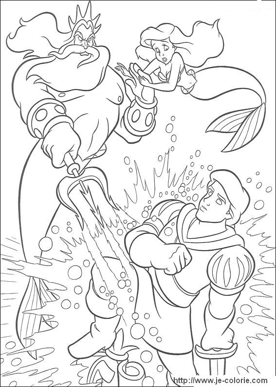 Desenho gratuito A Pequena Sereia #127432 da colecao Filmes de Animação para imprimir