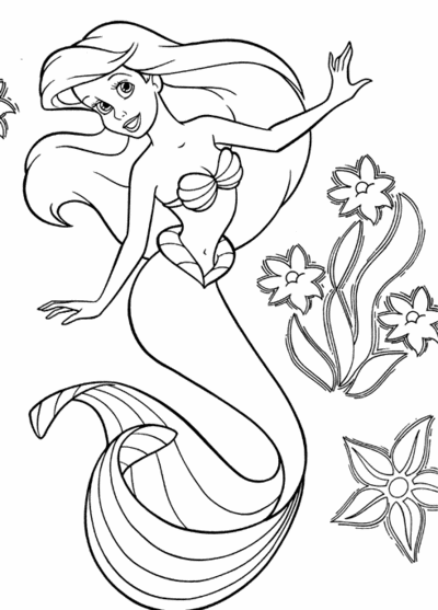 Desenho gratuito A Pequena Sereia #127462 da colecao Filmes de Animação para imprimir