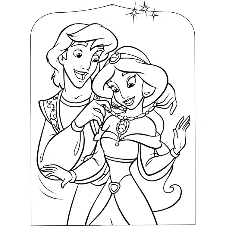 Desenho gratuito Aladim #127603 da colecao Filmes de Animação para imprimir
