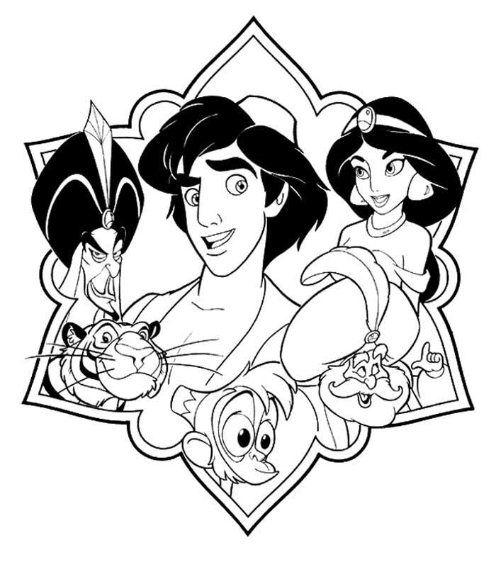 Desenho gratuito Aladim #127633 da colecao Filmes de Animação para imprimir