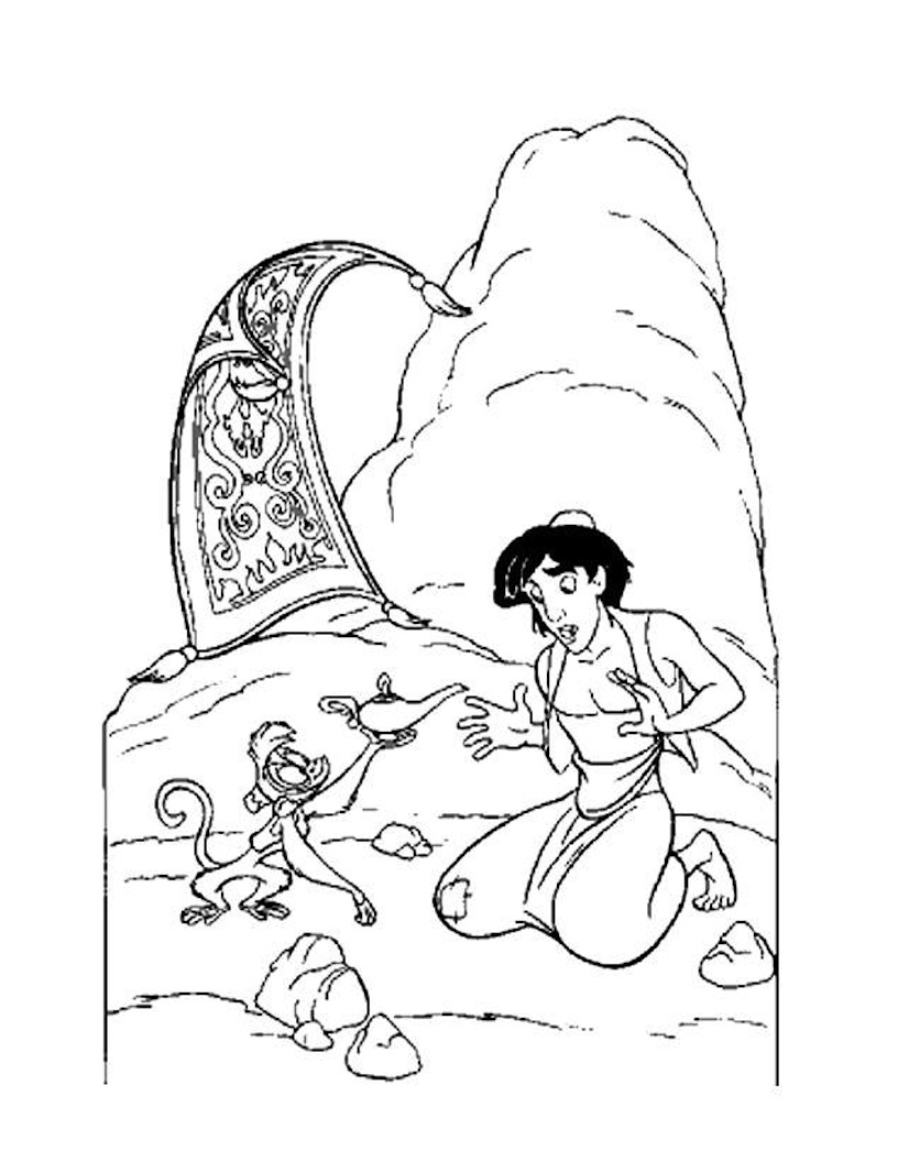 Desenho gratuito Aladim #127748 da colecao Filmes de Animação para imprimir