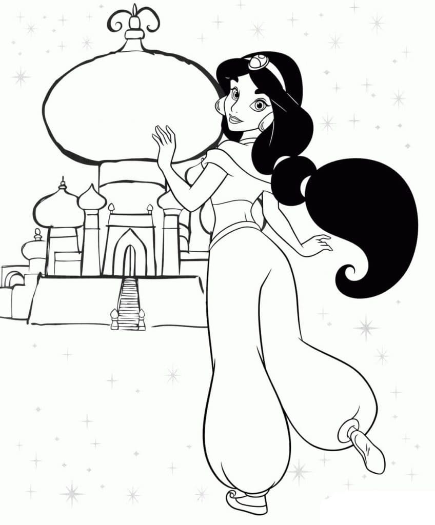 Desenho gratuito Aladim #189271 da colecao Filmes de Animação para imprimir