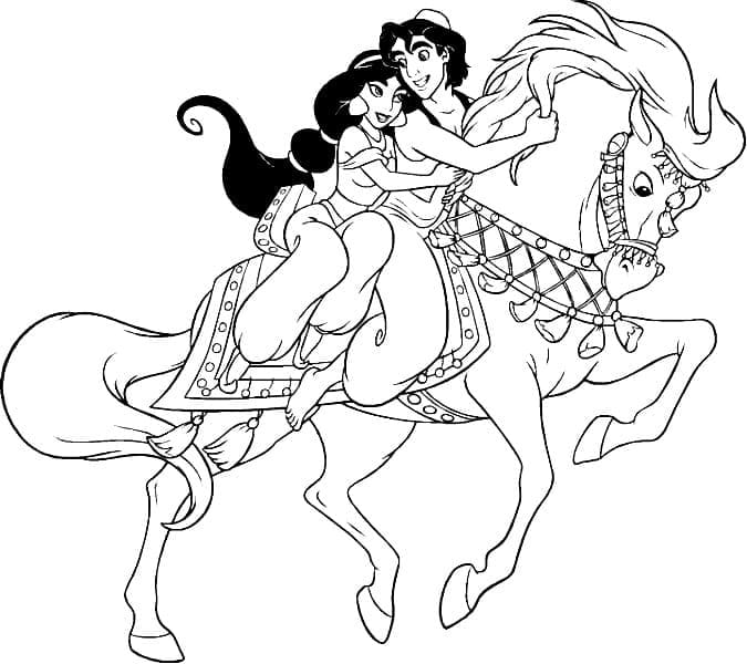 Desenho gratuito Aladim #189272 da colecao Filmes de Animação para imprimir