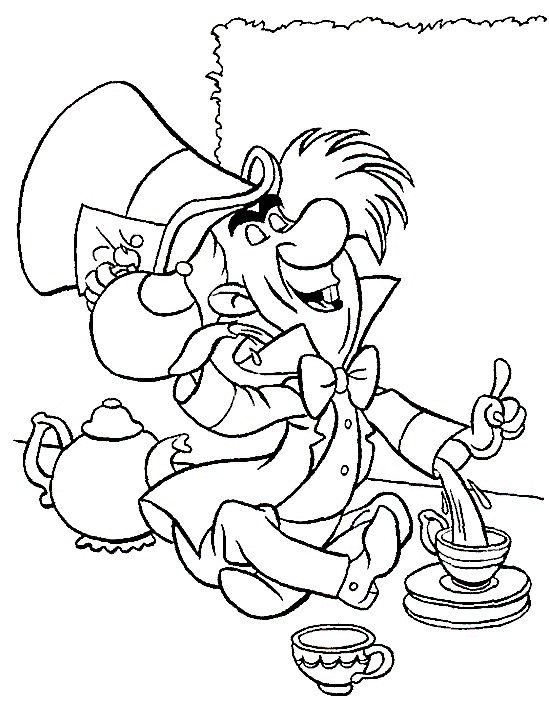 Desenho gratuito Alice no País das Maravilhas #127947 da colecao Filmes de Animação para imprimir