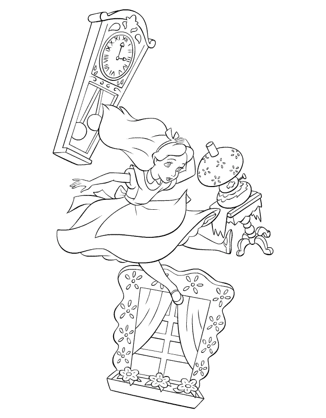 Desenho gratuito Alice no País das Maravilhas #127959 da colecao Filmes de Animação para imprimir