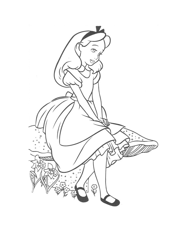 Desenho gratuito Alice no País das Maravilhas #128020 da colecao Filmes de Animação para imprimir