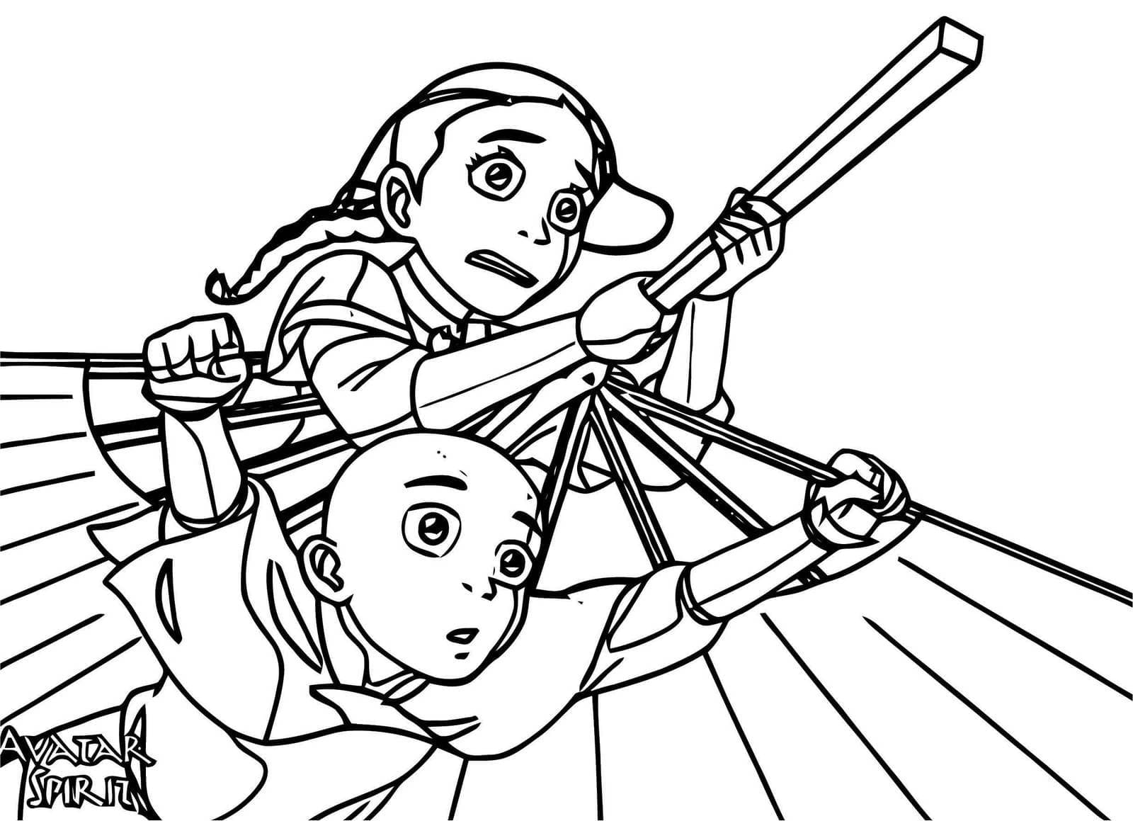 Página para colorir: Avatar: A Lenda de Aang (Filmes de Animação) #208138 - Páginas para Colorir Imprimíveis Gratuitamente