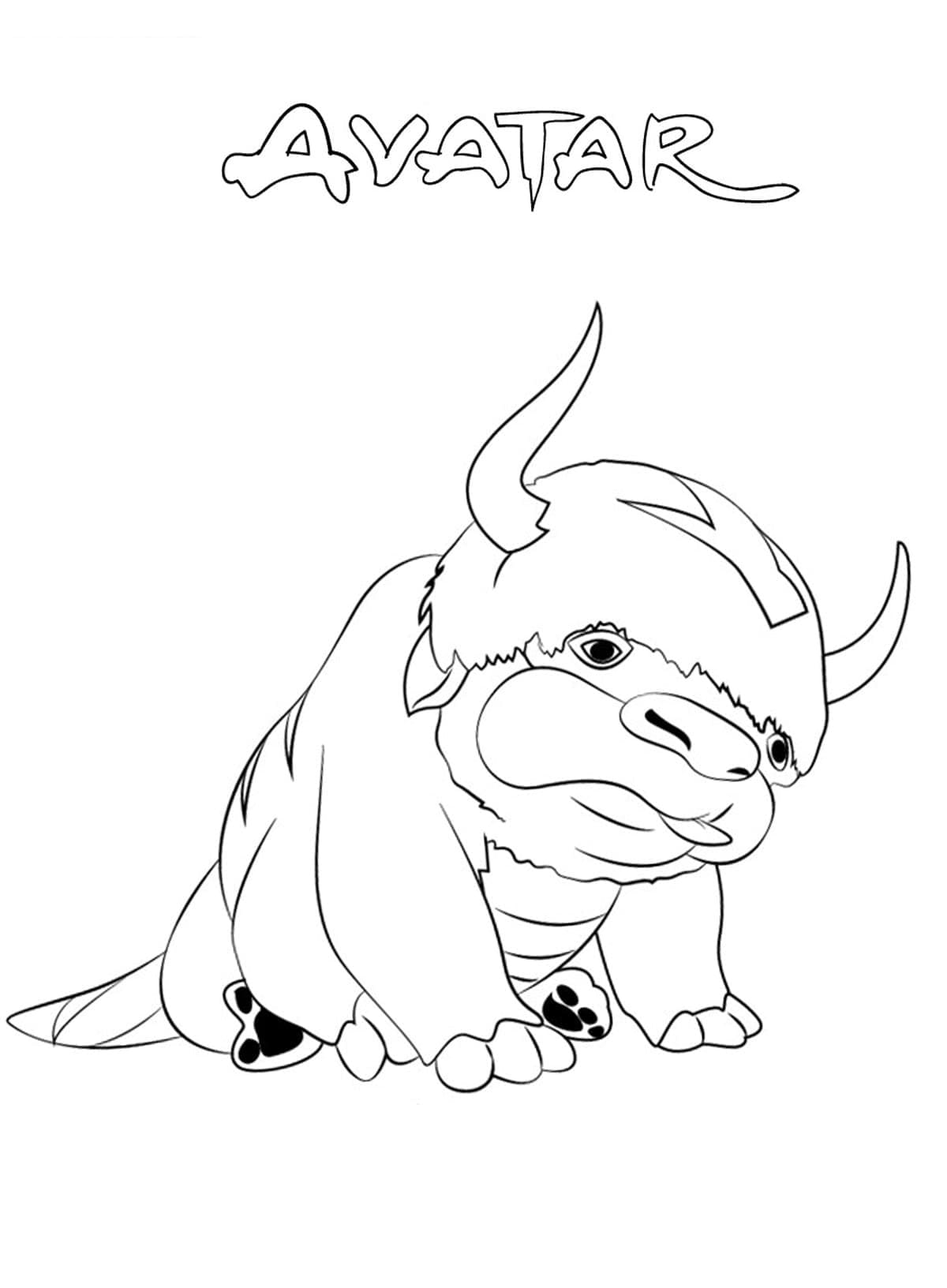 Imagem para colorir de Avatar: A Lenda de Aang #208146 da nossa coleção Filmes de Animação, fácil de imprimir