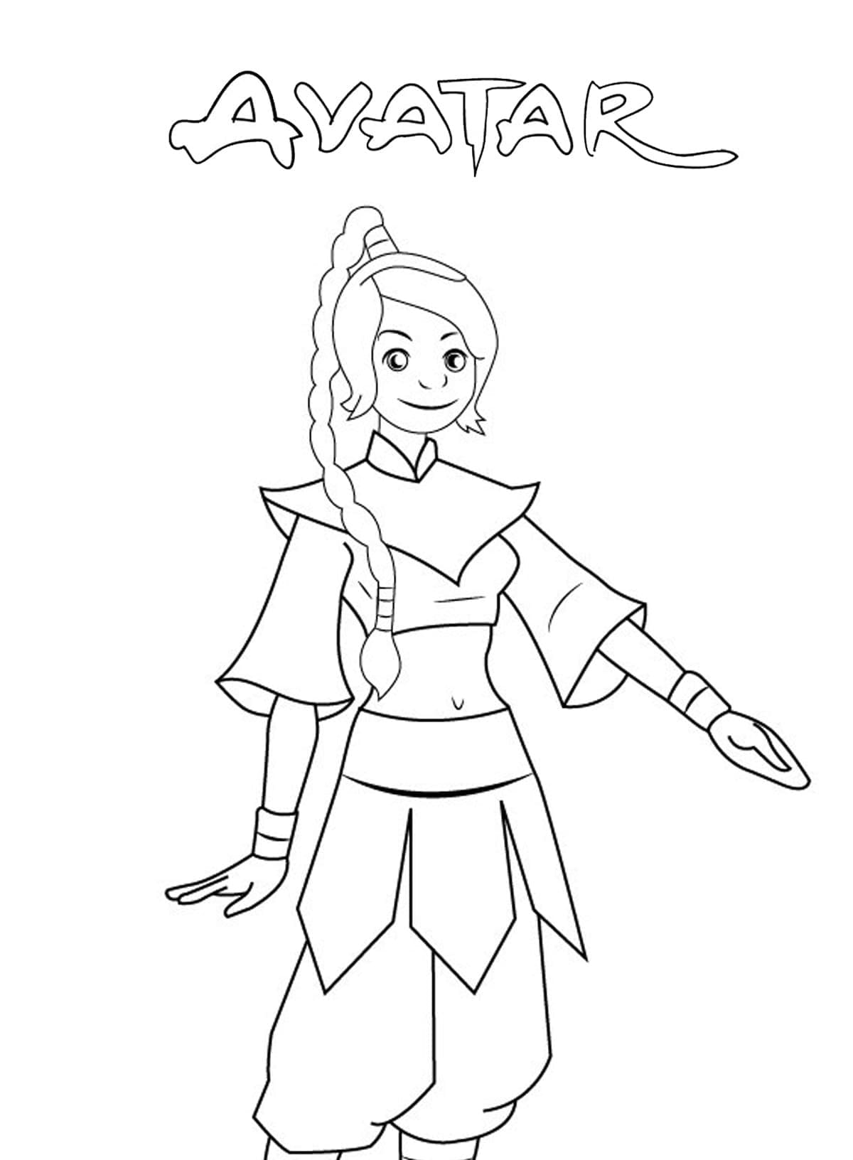 Linda página de Avatar: A Lenda de Aang #208156 para colorir, da coleção Filmes de Animação, baixe grátis