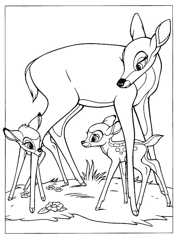 Desenho gratuito Bambi #128512 da colecao Filmes de Animação para imprimir