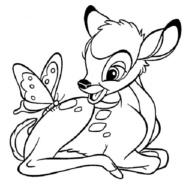 Página para colorir: Bambi (Filmes de Animação) #128559 - Páginas para Colorir Imprimíveis Gratuitamente