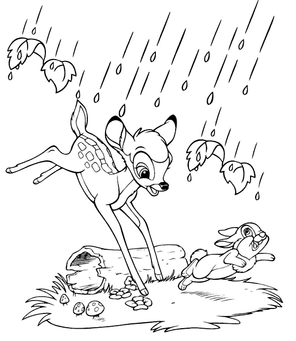 Desenho gratuito Bambi #128584 da colecao Filmes de Animação para imprimir