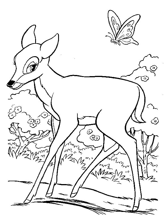 Desenho gratuito Bambi #128604 da colecao Filmes de Animação para imprimir