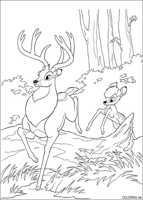 Desenho gratuito Bambi #128733 da colecao Filmes de Animação para imprimir
