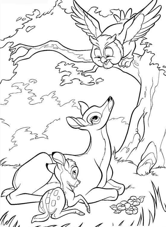 Desenho gratuito Bambi #128750 da colecao Filmes de Animação para imprimir
