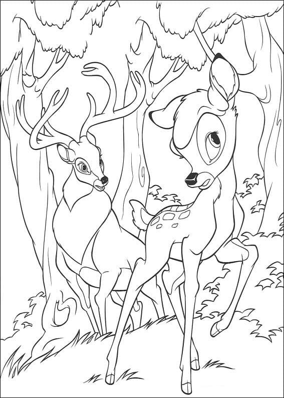 Desenho gratuito Bambi #184646 da colecao Filmes de Animação para imprimir