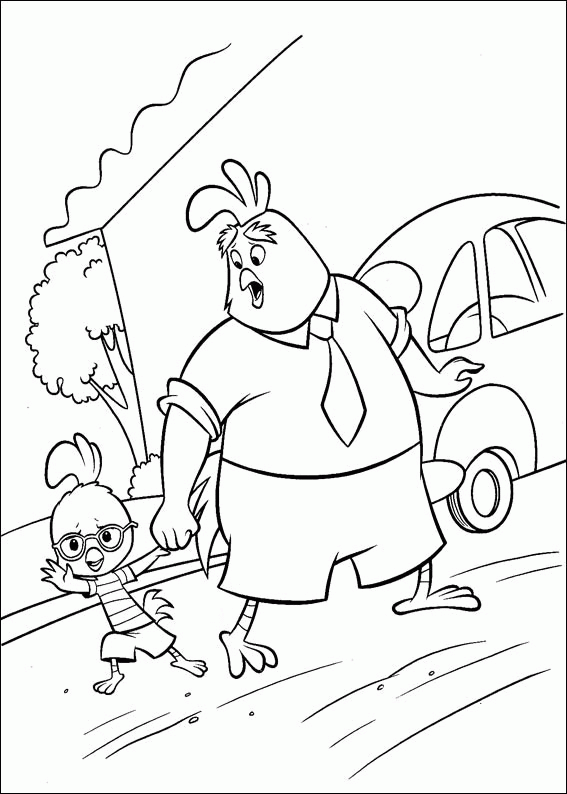 Imagem para colorir de Chicken Little #72926 da nossa coleção Filmes de Animação, fácil de imprimir