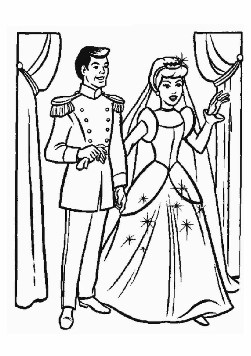 Desenho gratuito Cinderela #129699 da colecao Filmes de Animação para imprimir