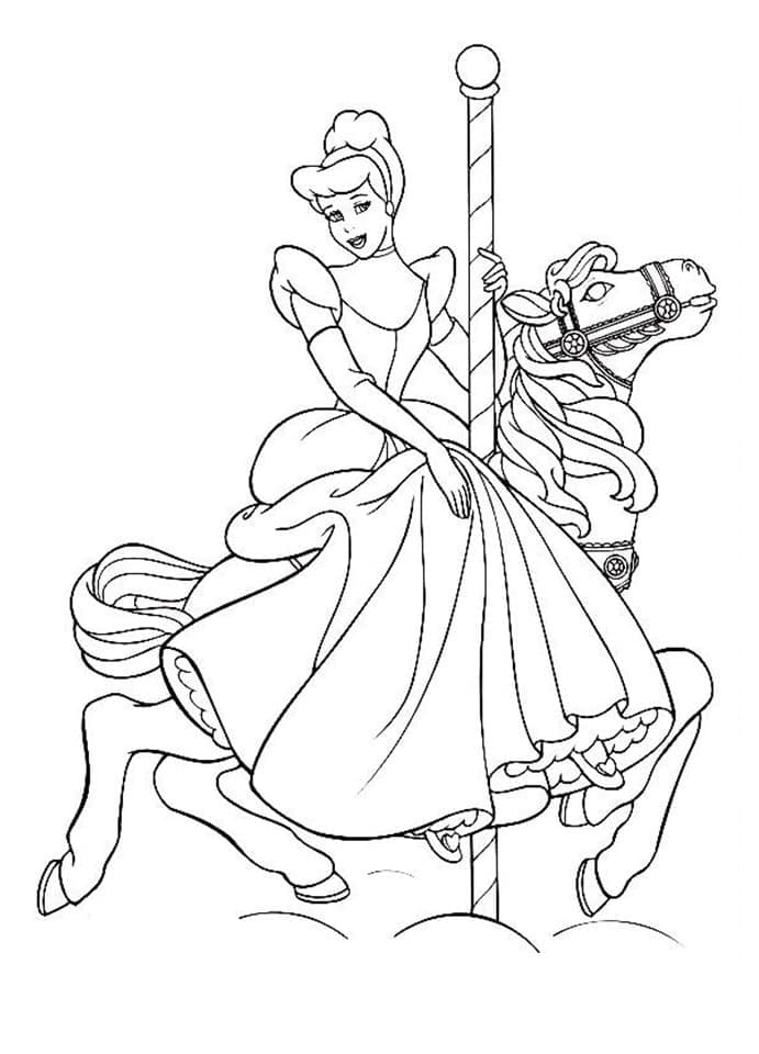 Desenho gratuito Cinderela #178019 da colecao Filmes de Animação para imprimir