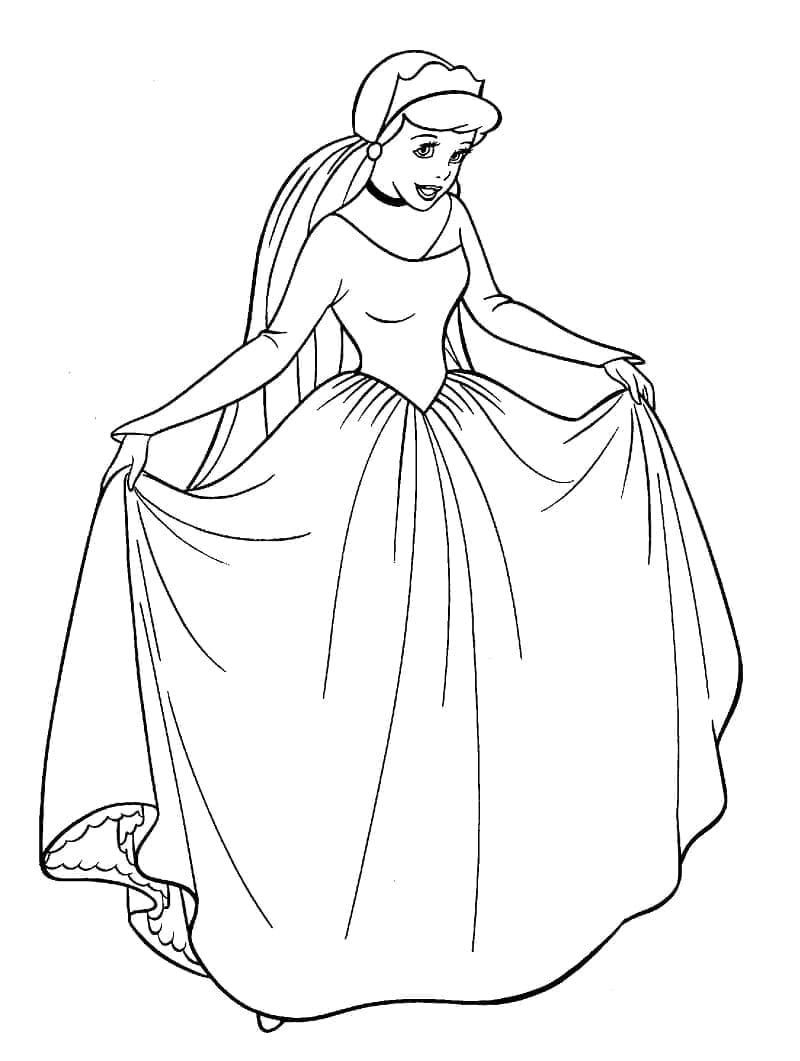 Desenho gratuito Cinderela #178047 da colecao Filmes de Animação para imprimir